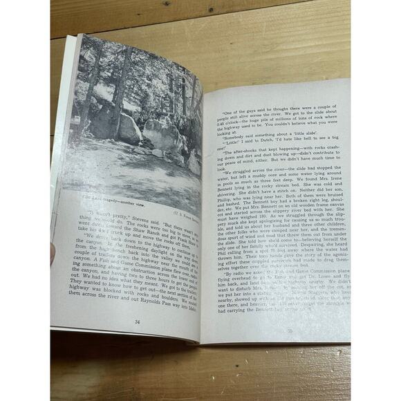 VTG The night the mountain fell. Montana-yellowstone earthquake book. 1960 - Picture 3 of 5